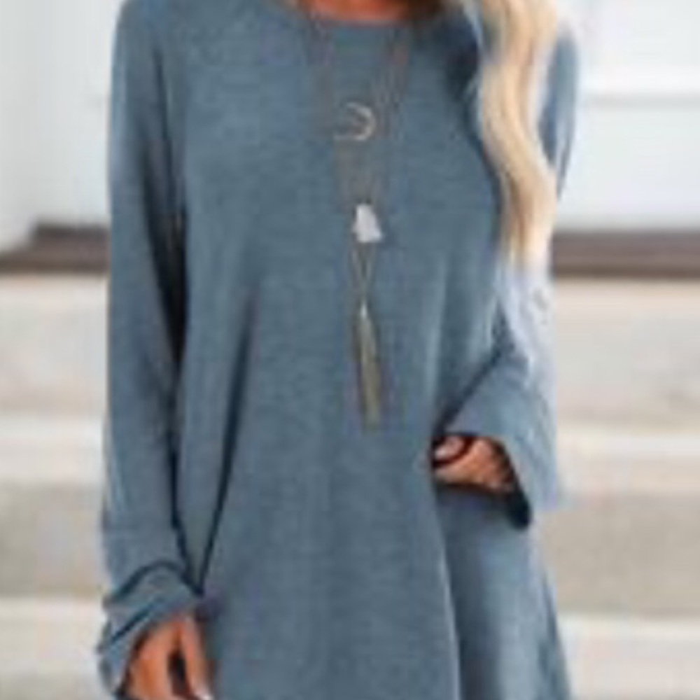New long sleeve t-shirt in Blue